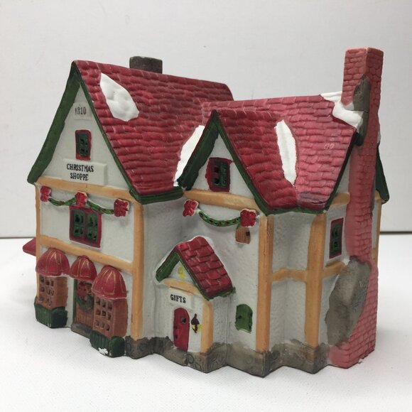 Lemax 1993 Dickensvale Christmas Village Porcelain Lighted House Shoppe 35073 - Picture 3 of 15